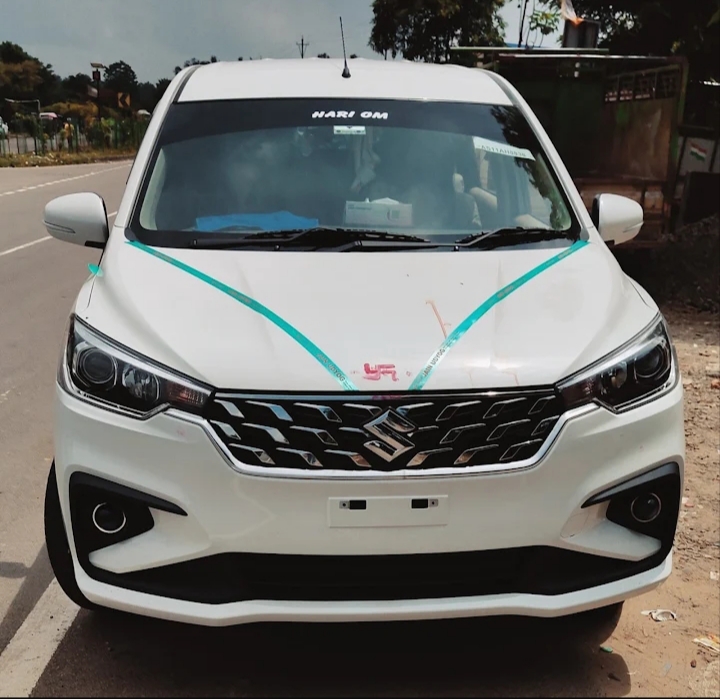 White Ertiga available from Hariom Car Rental
